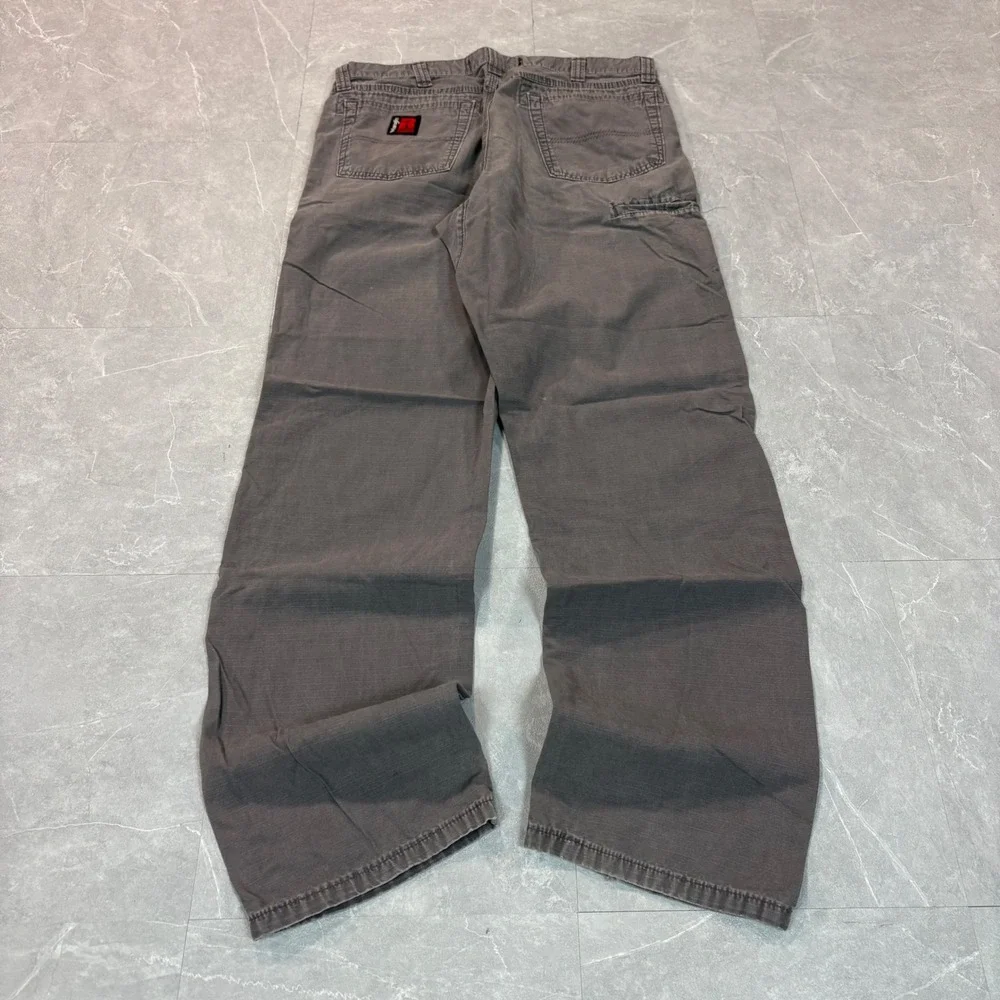 Wrangler Riggs Workwear Carpenter Pants Mens 34x34 Gray Ripstop 3W045CH Utility